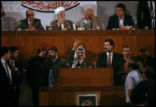 ياسر عرفات - إعلان الدولة الفلسطينية