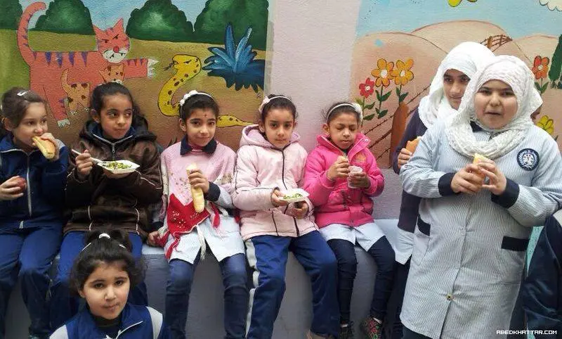 يوم التغذية السليمة في مدرسة مرج ابن عامريوماً للتغذية السليمة