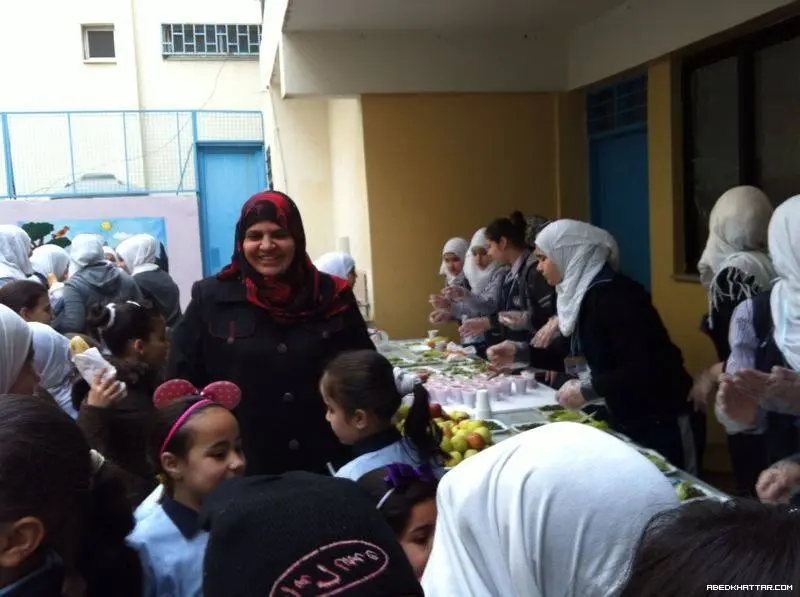 يوم التغذية السليمة في مدرسة مرج ابن عامريوماً للتغذية السليمة