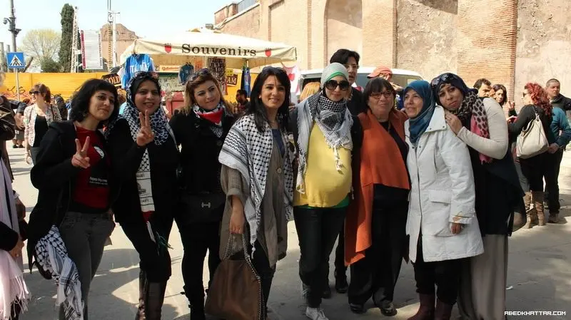بحضور سعادة سفير فلسطين دكتورة مي الكيلة حركة نساء مناضلات تحيي الذكرى 38 ليوم الأرض
