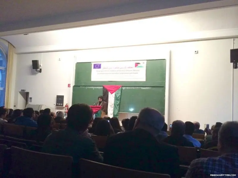 المانيا || أمسية فنية للشاعر تميم البرغوثي على شرف عقد المؤتمر  الاوروبي الاول لمناصرة الأسرى