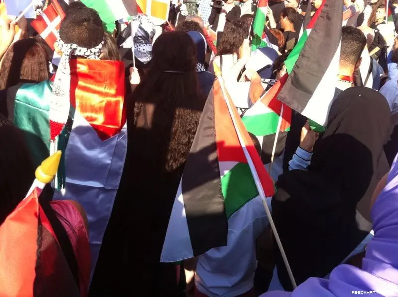 مظاهره كوبنهاغن جمعيه الصداقه الفلسطينيه الدانماركيه‎