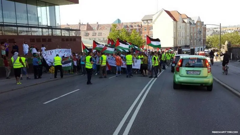 مسيره التضامن من اوغس الدانمارك