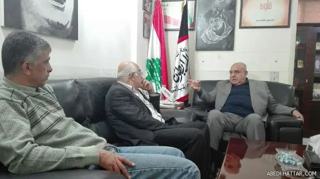 الجبهة الشعبية لتحرير فلسطين تلتقلي العميد مصطفى حمدان