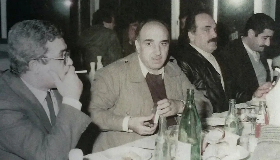 زيد وهبه والمرحوم ابو اياد والرئيس ابو مازن في بيروت أواخر السبعينات
