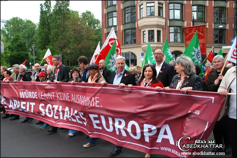مشاركة لجان فلسطين بإحتفالات الاول من ايار في برلين