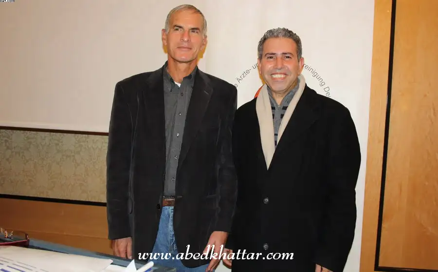 Norman Gary Finkelstein political scientist and author & Abed Khattar