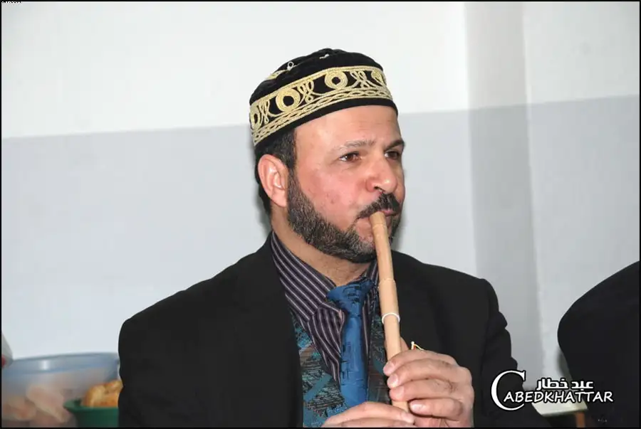 العزف على الناي الفنان الملتزم الأخ محمود الفيومي أبو بلال