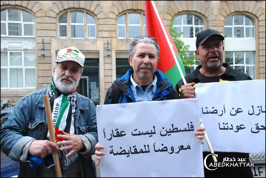 وقفة إحتجاج أمام بعثة جامعة الدول العربية في برلين