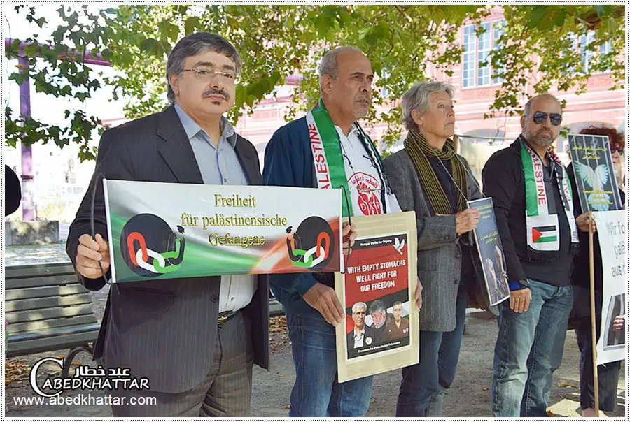 تسليم رسالة إلى وزير الخارجية الألماني ووقفة إحتجاج وتضامناً مع الأسرى الفلسطينيين