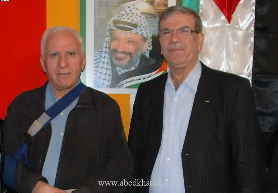 عضو اللجنة لحركة فتح ورئيس كتلتها في المجلس التشريعي عزام الأحمد في برلين