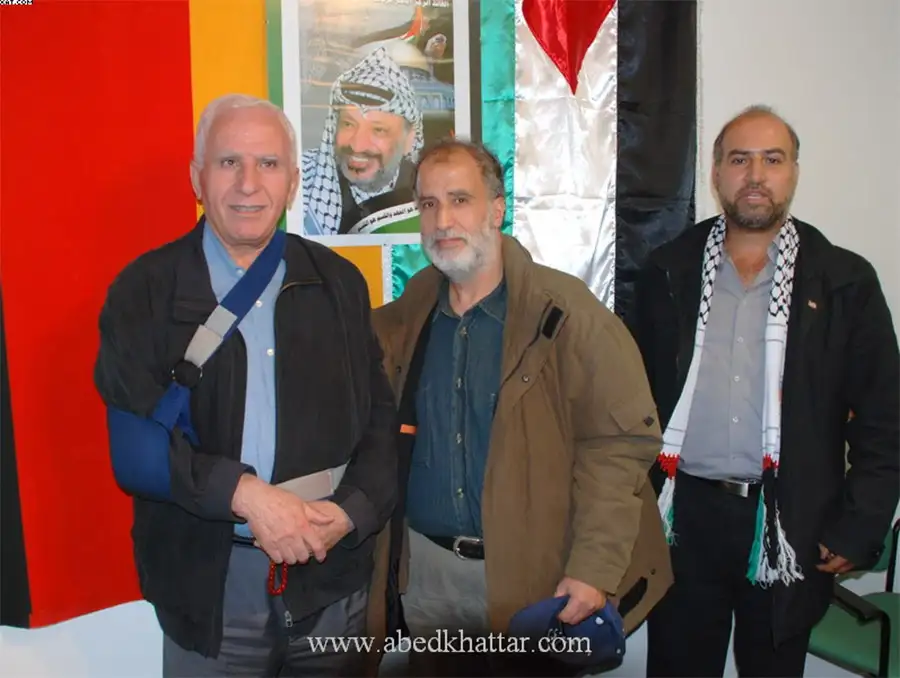 عضو اللجنة لحركة فتح ورئيس كتلتها في المجلس التشريعي عزام الأحمد في برلين