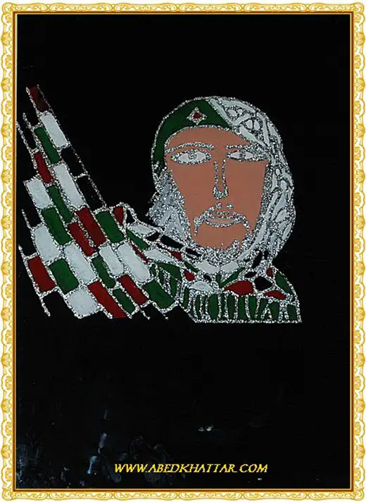 معرضاً للرسم على الزجاج للفنانة الفلسطينية باسلة حسن صبيحي في برلين