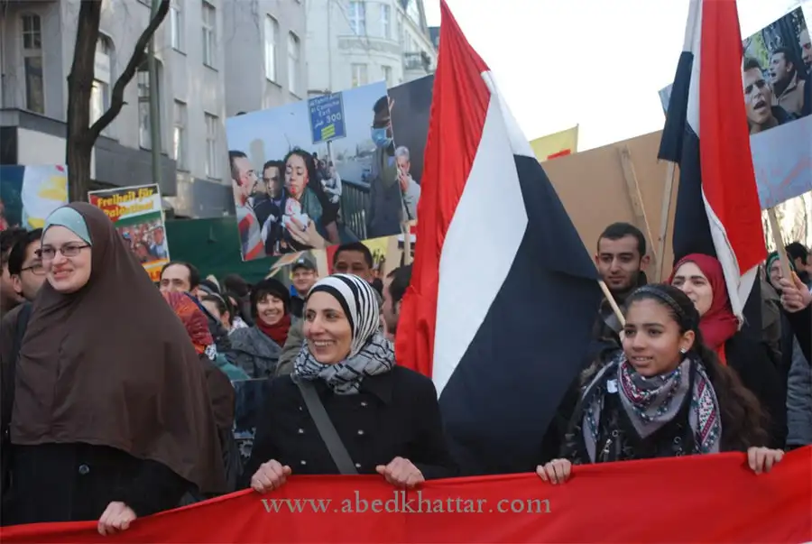 برلين تشهد احتفالا بسقوط حسني مبارك