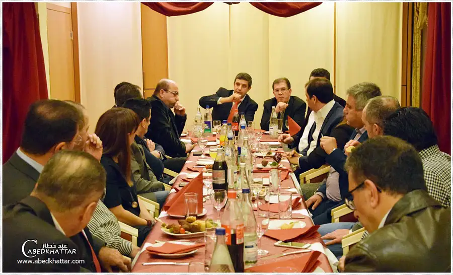 جلسة عشاء وشكر بدعوة من الجالية العربية الالمانية المستقلة للقاء السيد رائد صالح