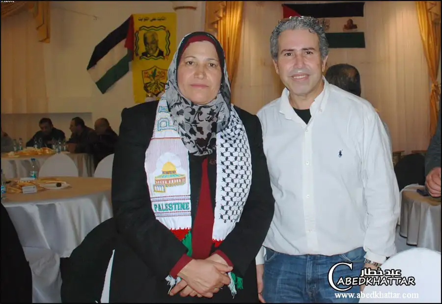 عضو اللجنة المركزية لحركة فتح أمال حمد & عبد خطار