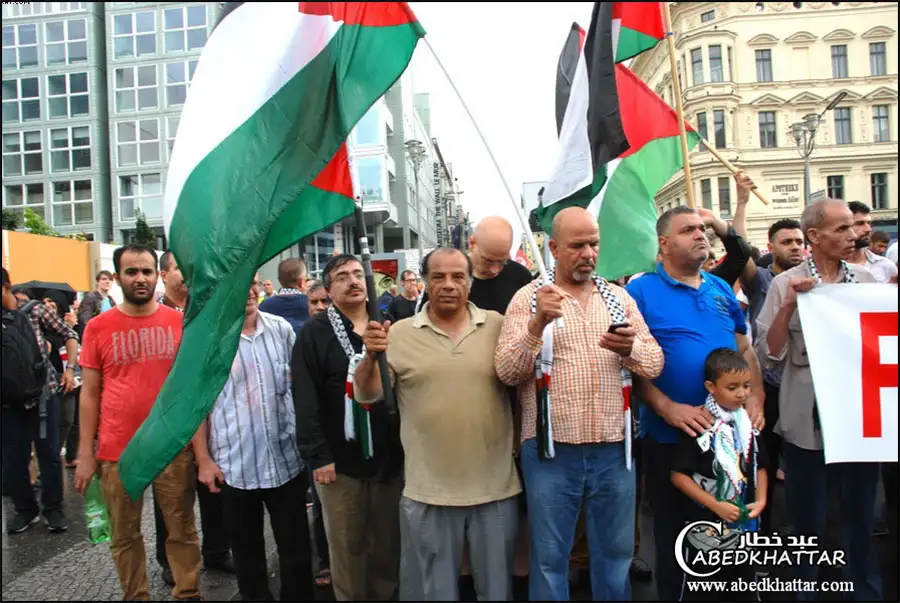 مظاهرة لقوى وأحزاب يسارية ألمانية حاشدة ضد العدوان على غزة