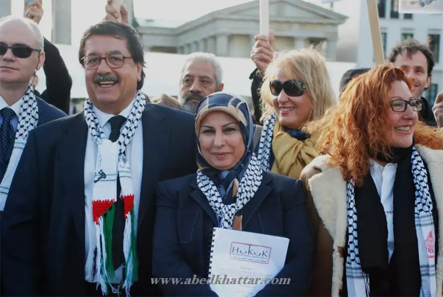 أقيمت مظاهرة في برلين تأييداً لملاحقة الإحتلال الإسرائيلي امام القضاء الألماني