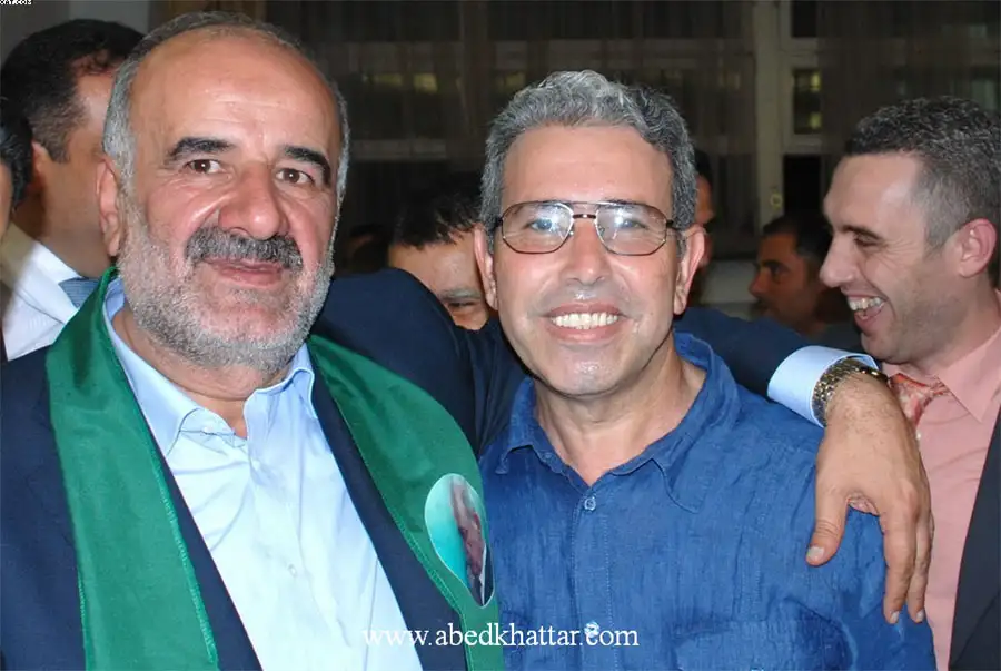 رئيس المكتب السياسي لحركة أمل الحاج جميل حايك وعبد خطار