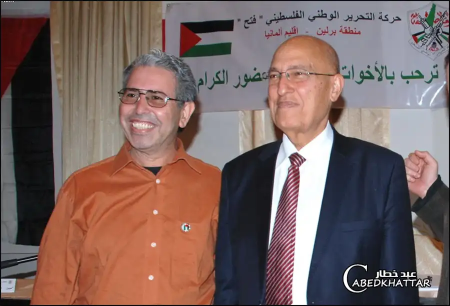 الدكتور نبيل شعث عضو اللجنة المركزية لحركة فتح - عبد خطار ابو امين