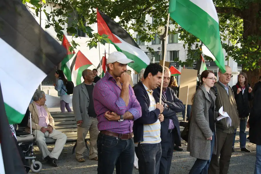 الجالية الفلسطينية في برلين تنفذ وقفة تضامنية دعما لطلب عضوية دولة فلسطين في الامم المتحدة