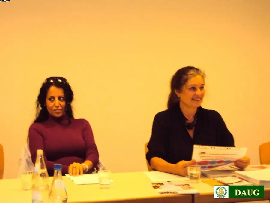 السيدة مها المغربي في نشاطات الجالية العربية الالمانية المستقلة في برلين