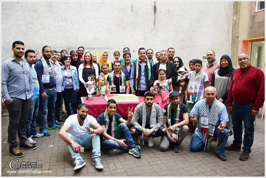 تكريم فريق البيت الفلسطيني لكرة القدم في برلين