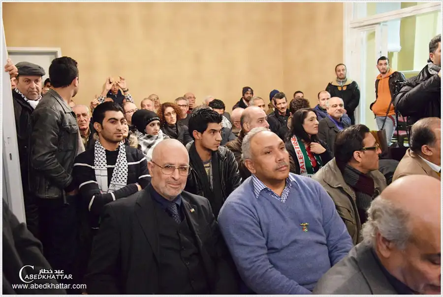 الدكتور صائب عريقات يلقي محاضرة سياسية في برلين