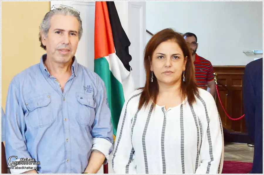 سفيرة دولة فلسطين في المانيا الدكتورة خلود دعيبس & عبد خطار