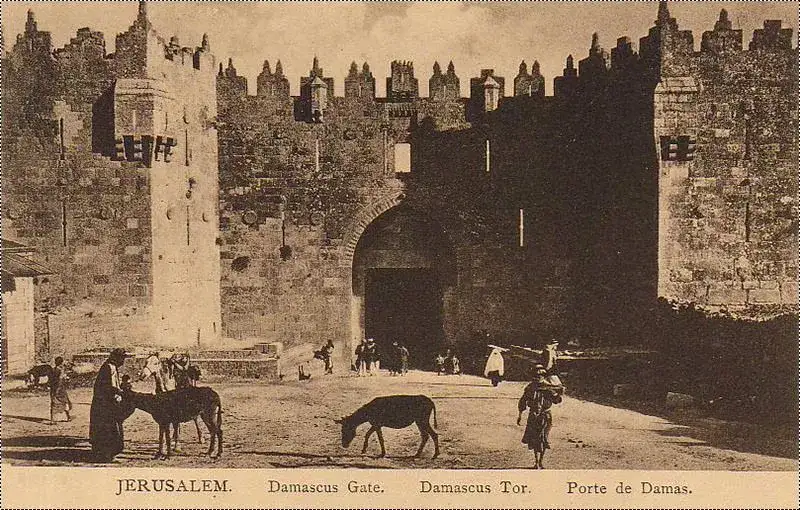 باب العامود - باب دمشق 1900