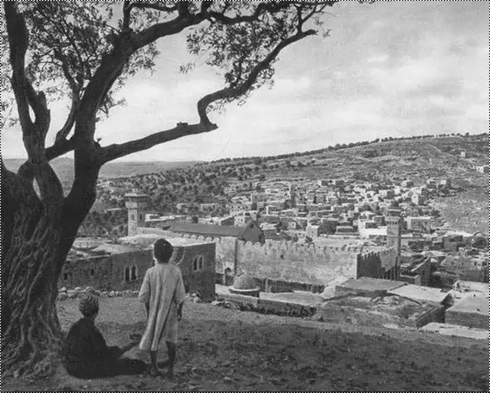 صورة للحرم الإبراهيمي عام 1929