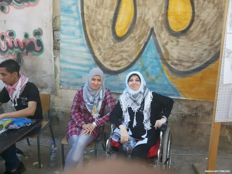 منظمة الشبيبة تشارك بمعرض النادي الثقافي الفلسطيني في شارع غسان كنفاني – مخيم البداوي