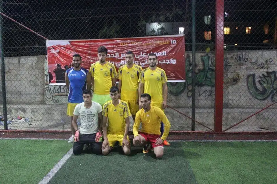 نادي اليرموك-نهر البارد يفوز على نادي بيت المقدس في مباراة تضامنية مع غزة ورفضا للحصار