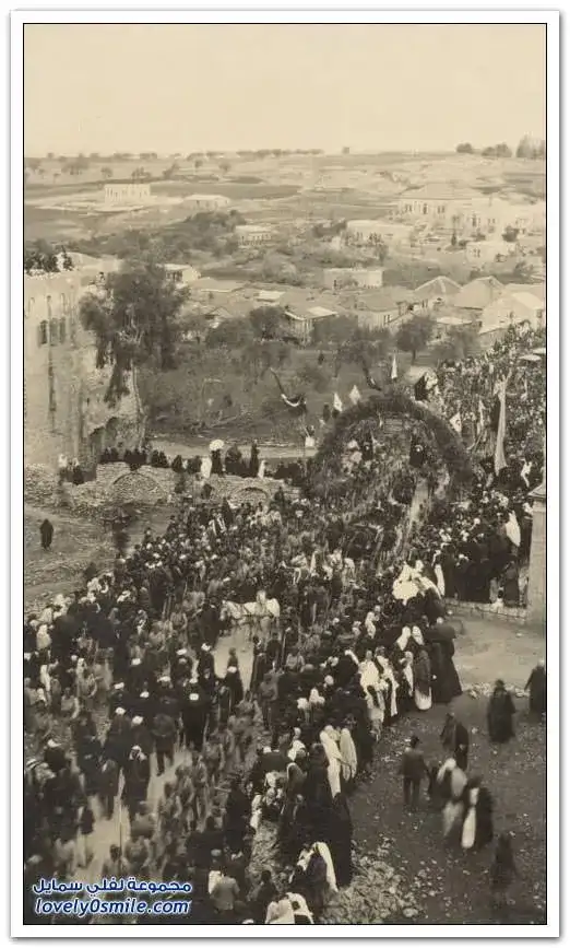 وصول الحجاج إلى القدس من المدينة المنورة بتاريخ 24/12/1914