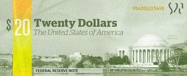 اوراق الدولارات الامريكية الجديدة في صور