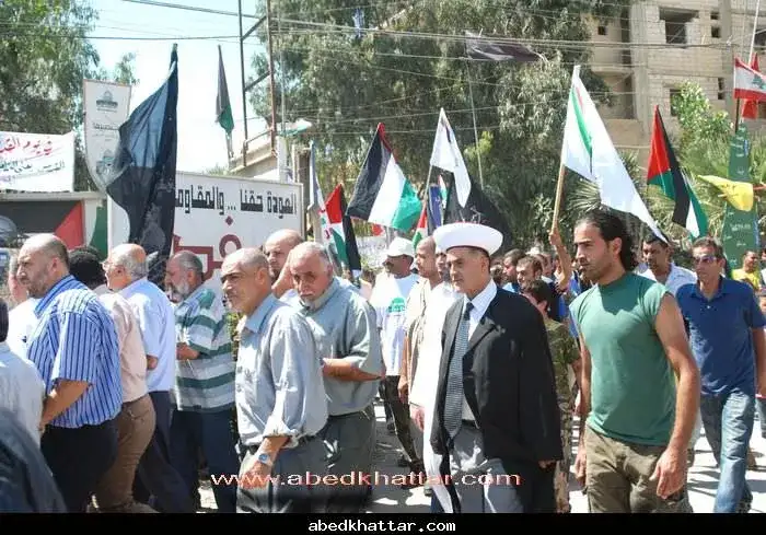 مسيرة جماهيرية بمناسبة يوم القدس العالمي - 2010 في مخيم البداوي