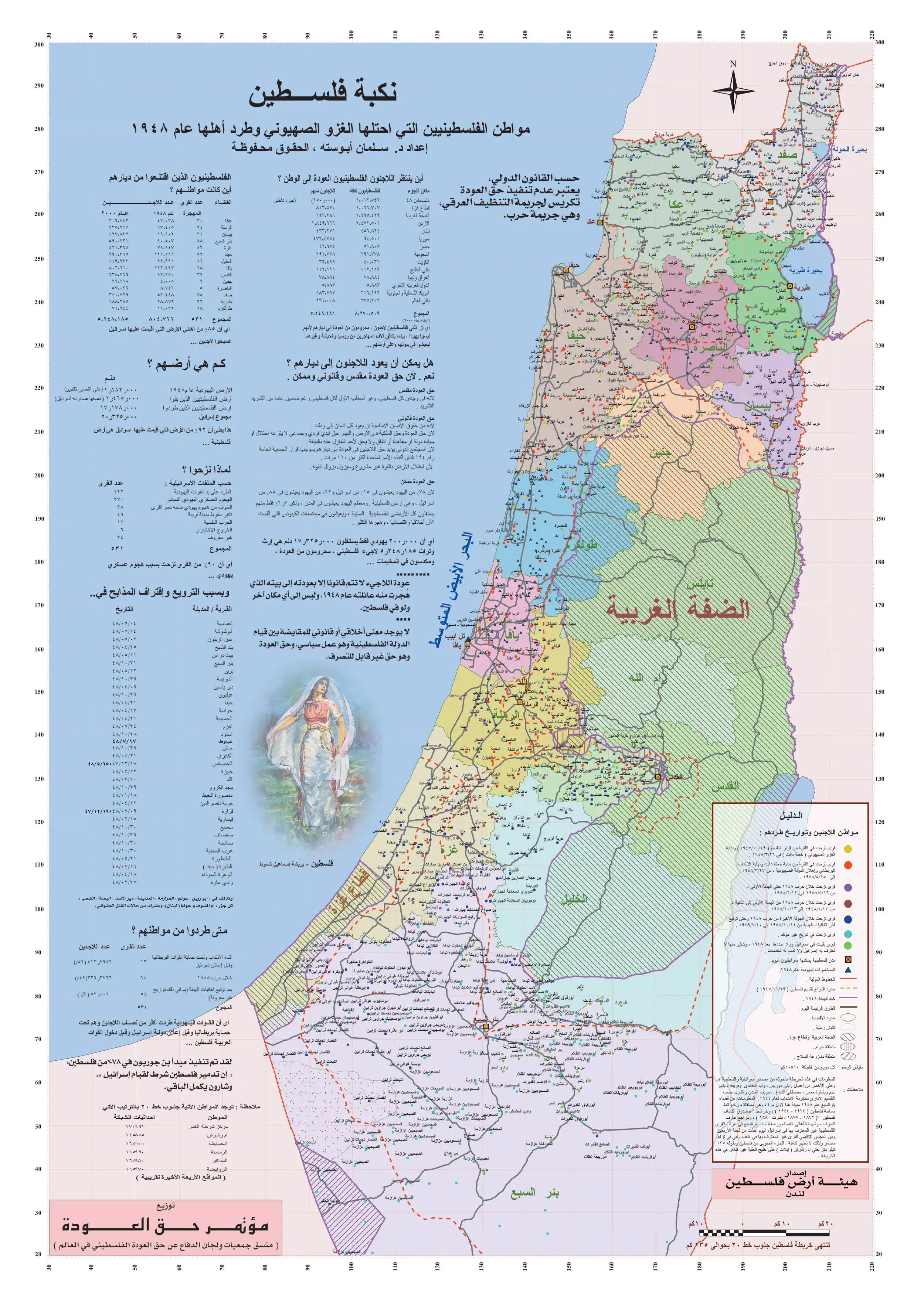 خريطة نكبة فلسطين
